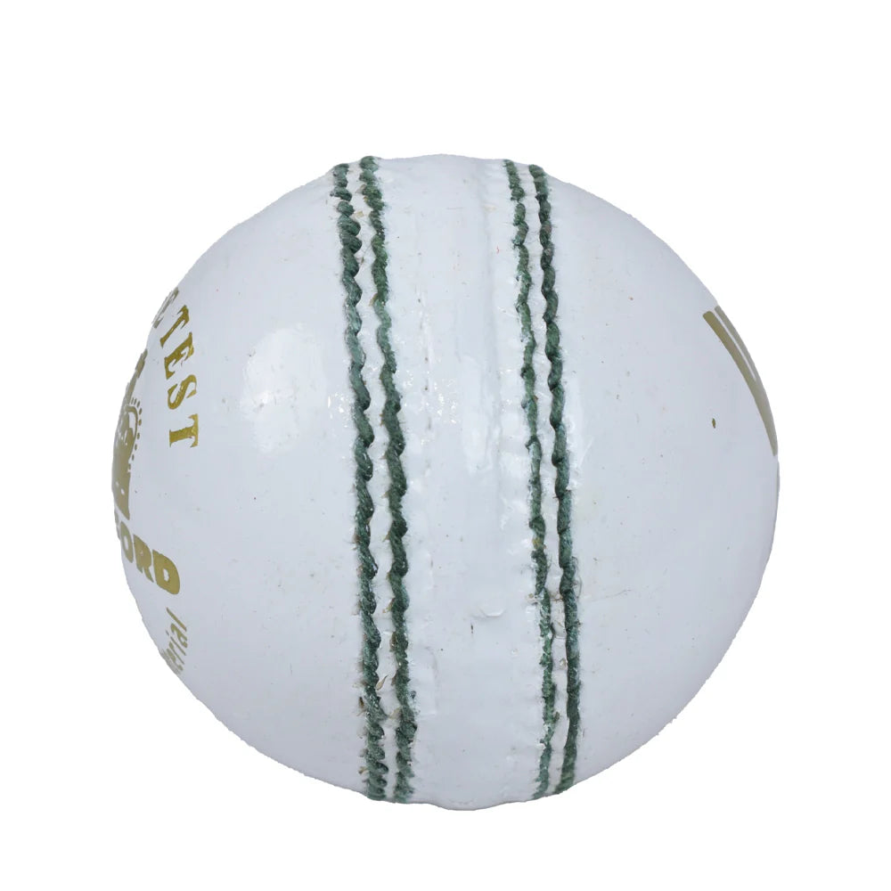 SF True Test White Cricket Ball | Alum-Tanned Leather | Premium Club Match Ball with Seasoned Core.