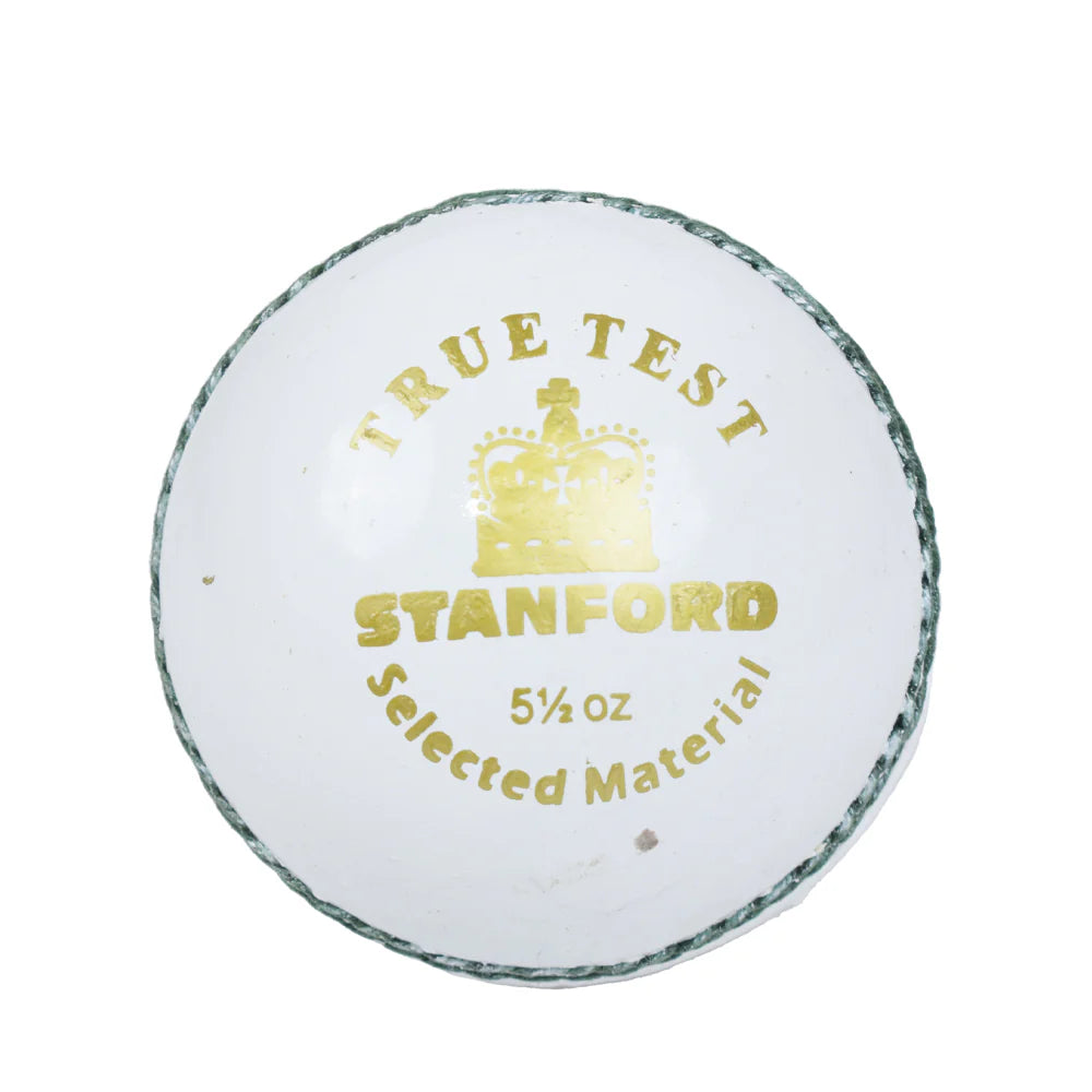 SF True Test White Cricket Ball | Alum-Tanned Leather | Premium Club Match Ball with Seasoned Core.
