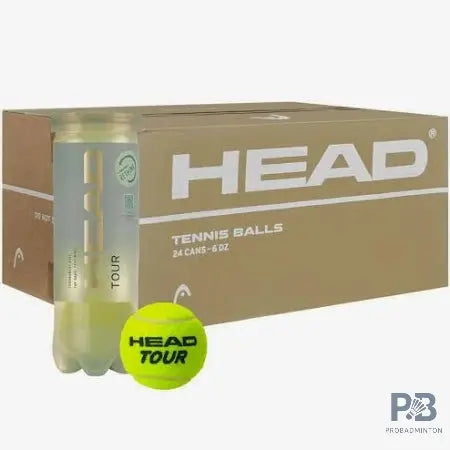HEAD Tour Tournament Grade Tennis Balls - Best Tennis Ball Price in India | Professional Yellow | All Court Surfaces | Top Tennis Ball Brand.