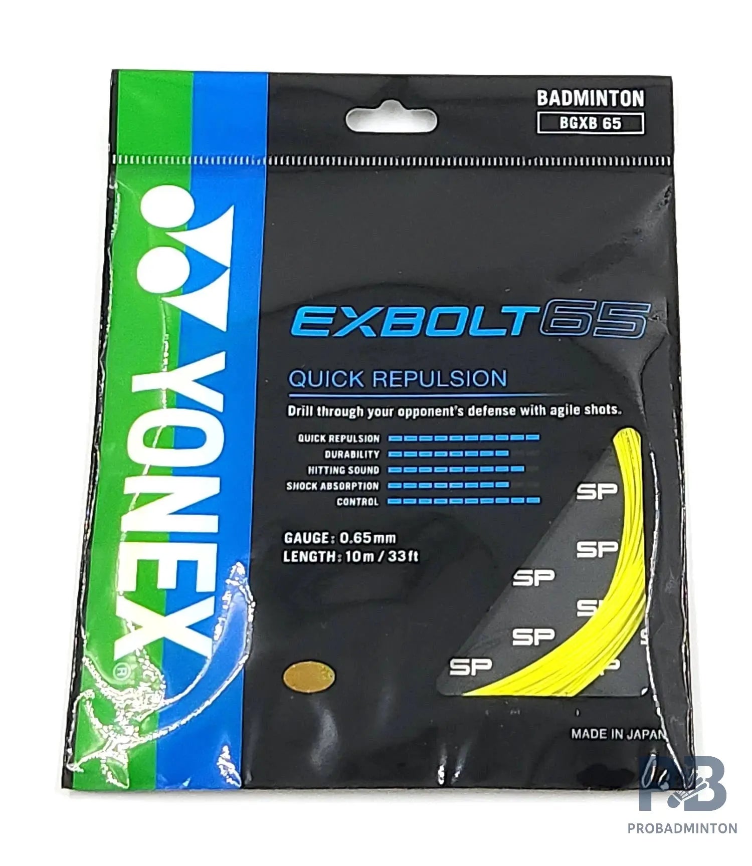 Yonex BG Exbolt 65 – Accelerated Shot & Instant Control.