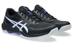 asics gel rocket 12 black blue indoor court shoe mens