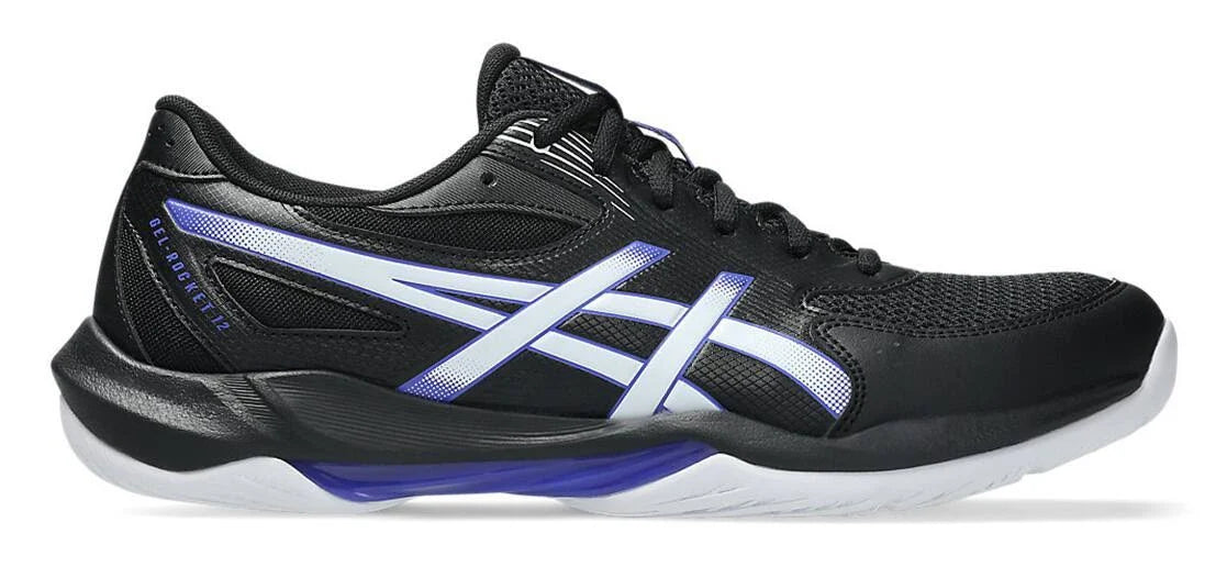asics gel rocket 12 black cobalt blast badminton shoes