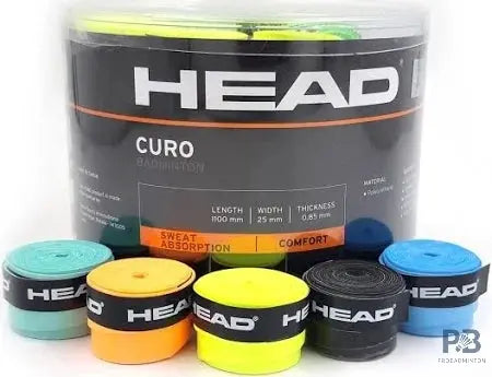 Head Curo Badminton Grip | Soft Feel & Optimum Sweat Absorption.