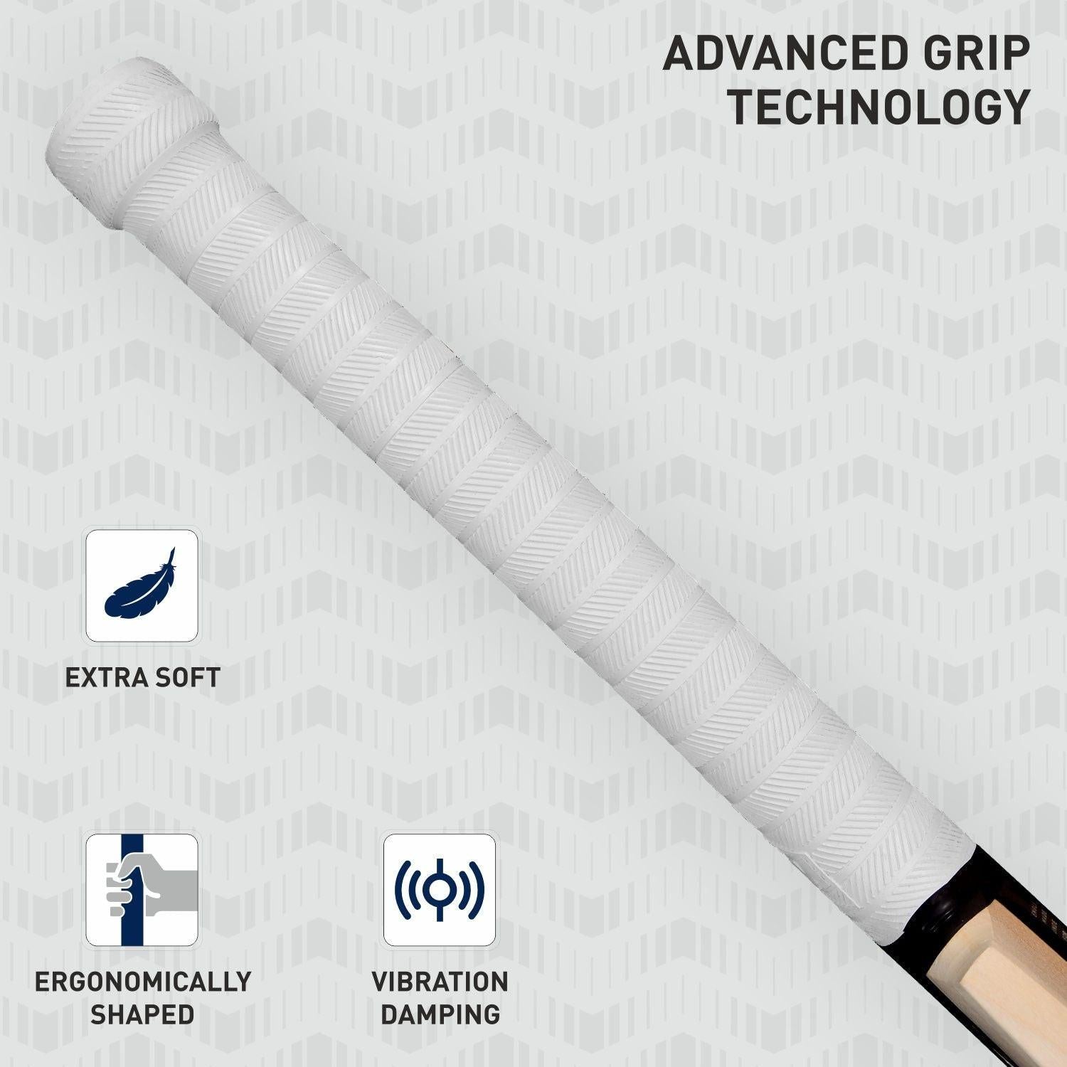 GM Icon Select Kashmir Willow Cricket Bat – Lightweight, Short Handle, Treble Spring Cane, Mid-Low Sweet Spot | Men’s Leather Ball Bat.