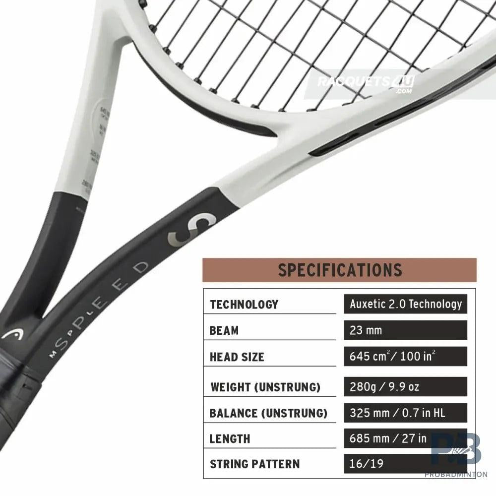 Head Speed MP L 2024 Tennis Racket (Unstrung) | 280g Auxetic 2.0 Tech for Advanced Players | ProBadminton.in.