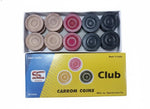 Sportix Club Carrom Coins – Durable Carrom Board Coins Set | Probadminton.in.