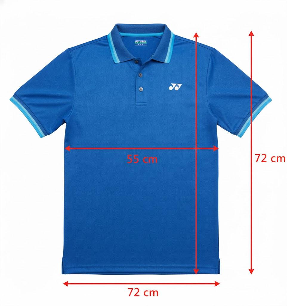 Yonex T-Shirt Polo -2970-Men’s Wear | Snorkel Blue | Lightweight Badminton Sportswear.