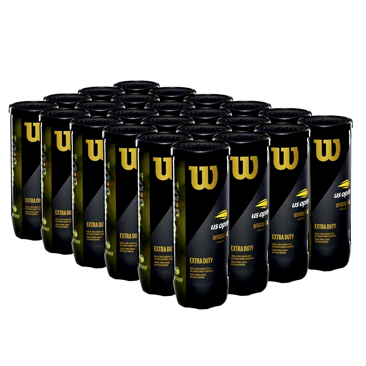 Wilson US Open 4 Tennis Balls – Extra Duty Premium Hard Court Balls (Pressurized) | Probadminton.in.