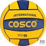 COSCO Water Polo Ball – Yellow & Blue | Durable Rubber Molded Polo Ball for Training & Match Play.