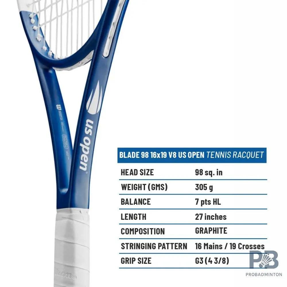 Wilson Blade 98 16x19 V8 US Open Tennis Racquet (305g) - Limited Editi