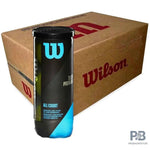 Wilson Tour Premier Tennis Balls | 3-Ball Can, 12-Ball (4 Cans), 72-Ball Carton | All-Court Play | ProBadminton.in.