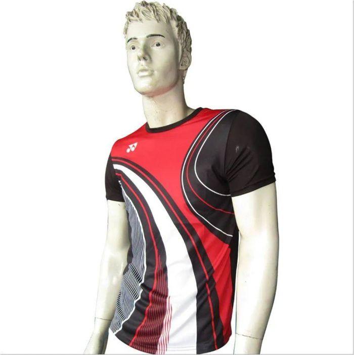 Yonex 1795 Badminton T-Shirt – Jet Black | Round Neck Lightweight Sportswear.