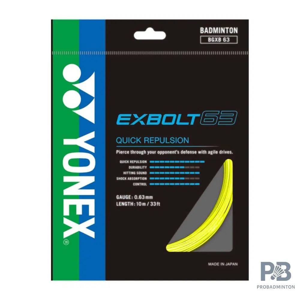 Yonex Exbolt 63 – Quick Repulsion & High Sound Precision.