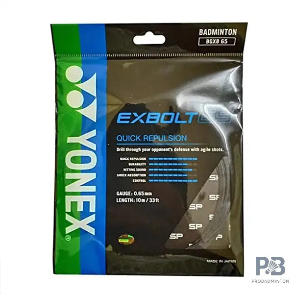 Yonex BG Exbolt 65 – Accelerated Shot & Instant Control