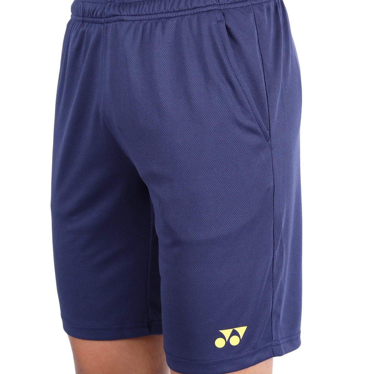 yonex performance shorts navy yellow

