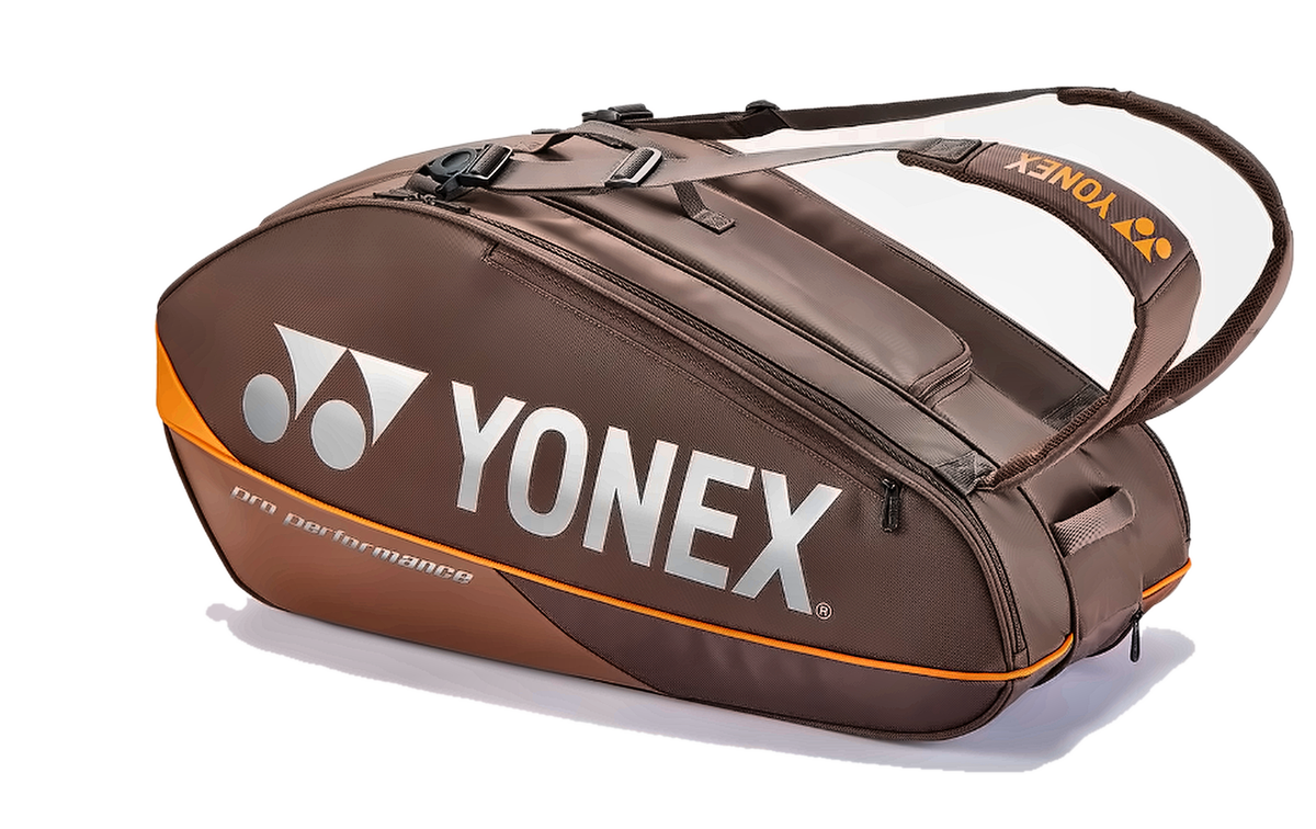 Yonex badminton kit bag with three compartments Espresso Brown