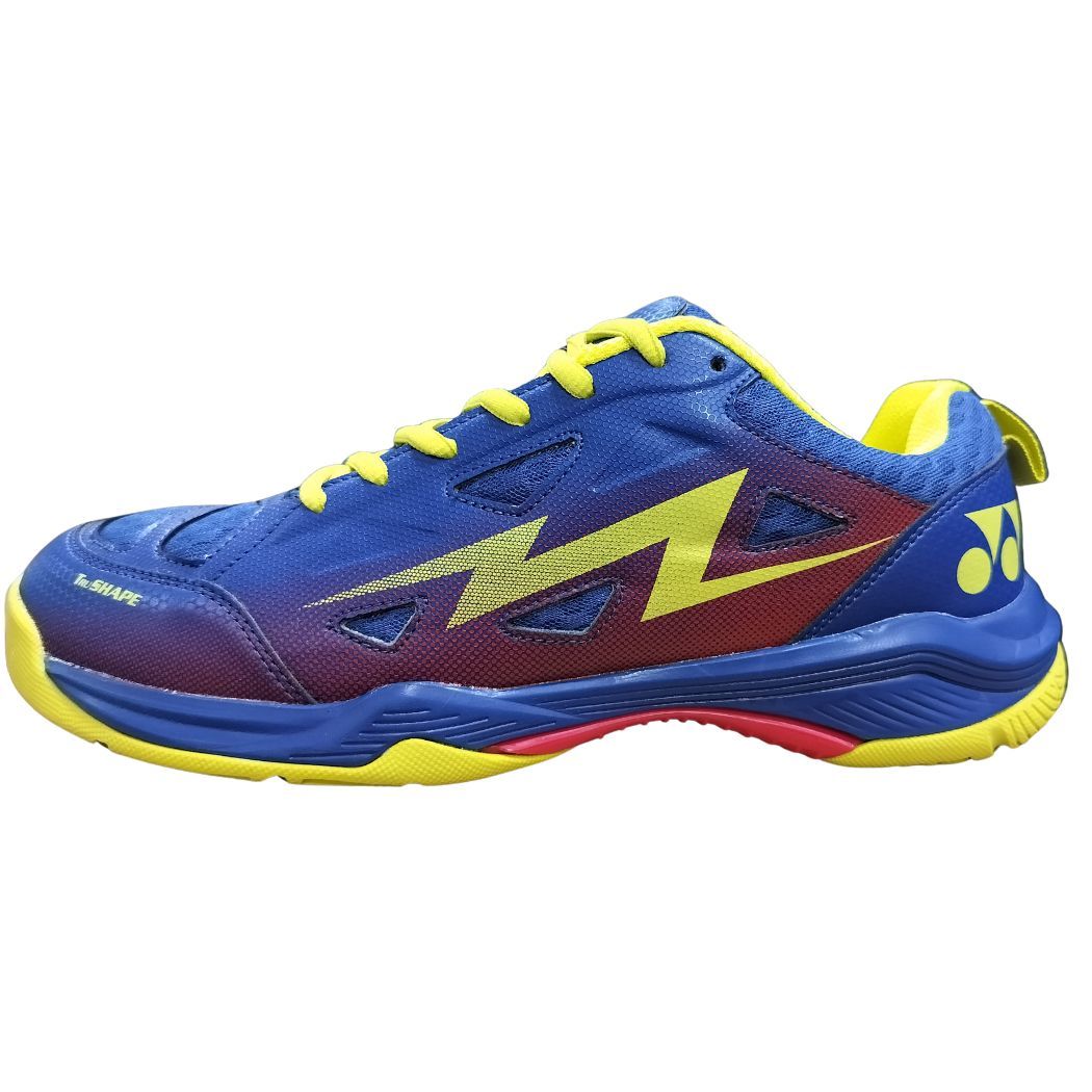 yonx dominant 6i badmition shooz cyber yellow reflex blue