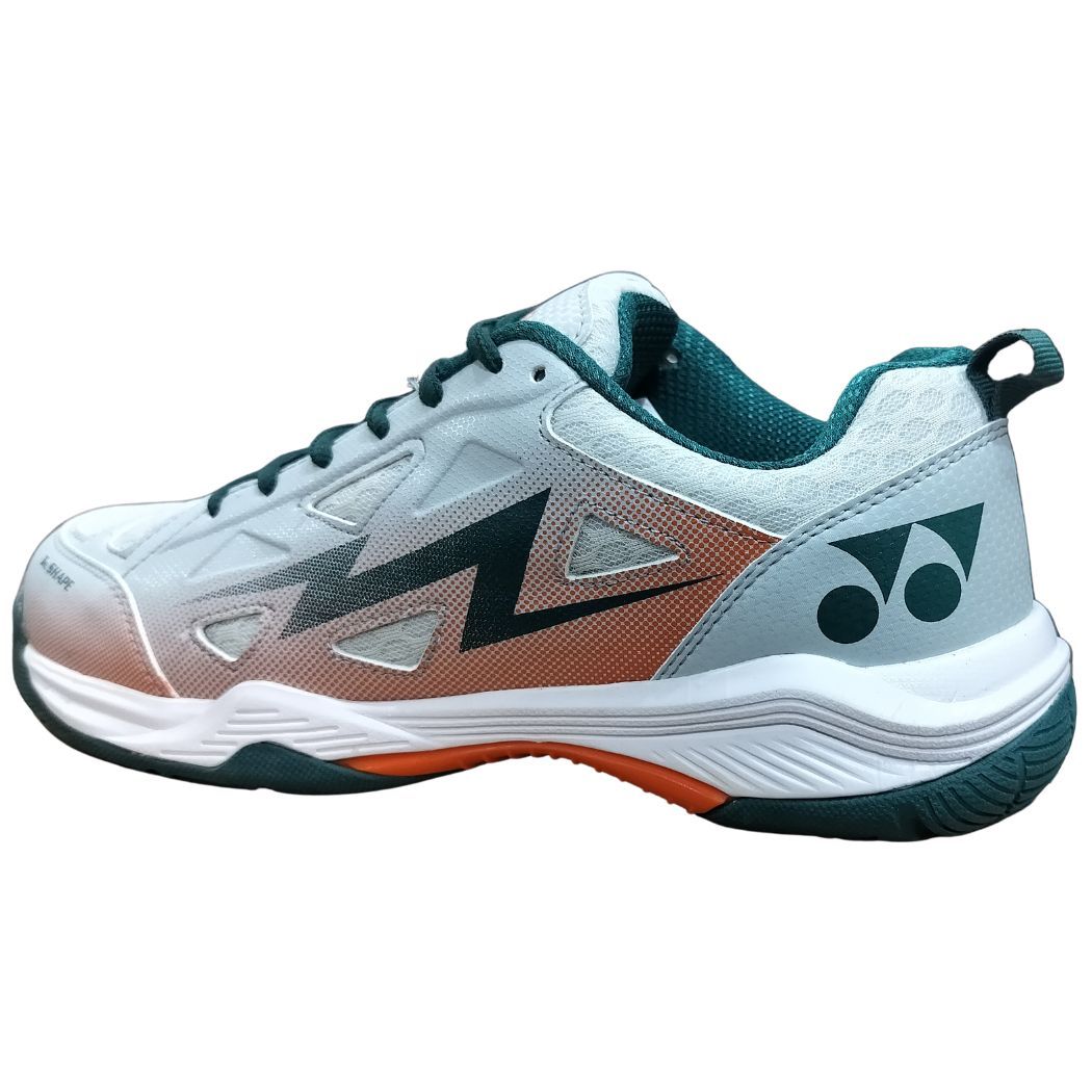 yonex domnant sixi badmition shose minrel gray flurosnt yelo