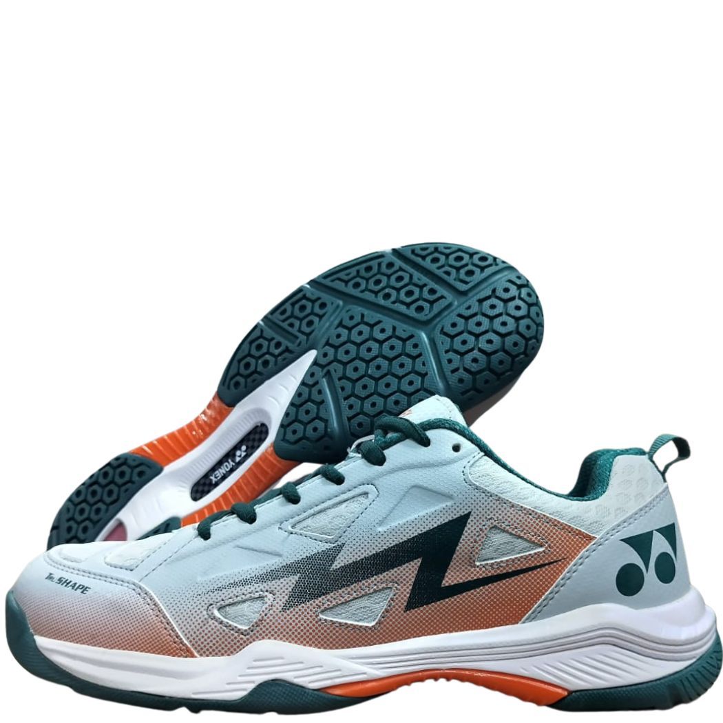 yonx domint 6i badmitn shooes minral gre florsent yellw