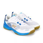 yonex v100 i badmnton shoos white blue
