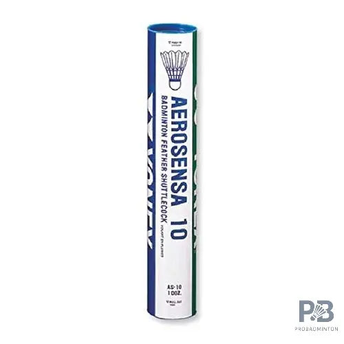 YONEX Aerosensa AS-10 Feather Badminton Shuttlecock (1Tube,12 Shuttlecock).