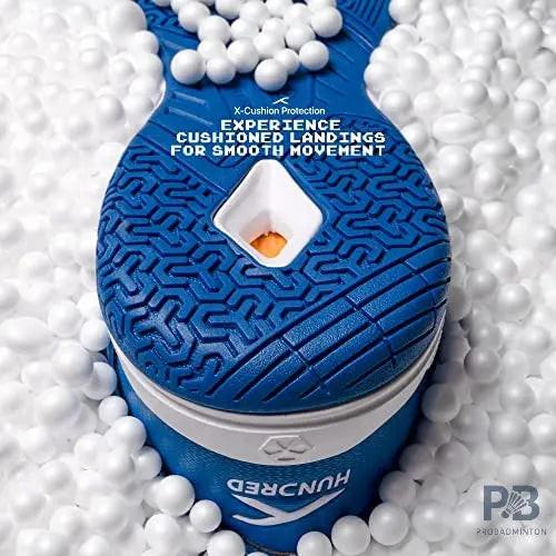 HUNDRED Raze Badminton Shoes (Blue / White).
