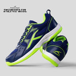 HUNDRED Raze Badminton Shoes (Navy / Lime).