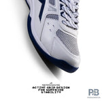 HUNDRED Raze Badminton Shoes (White / Navy).
