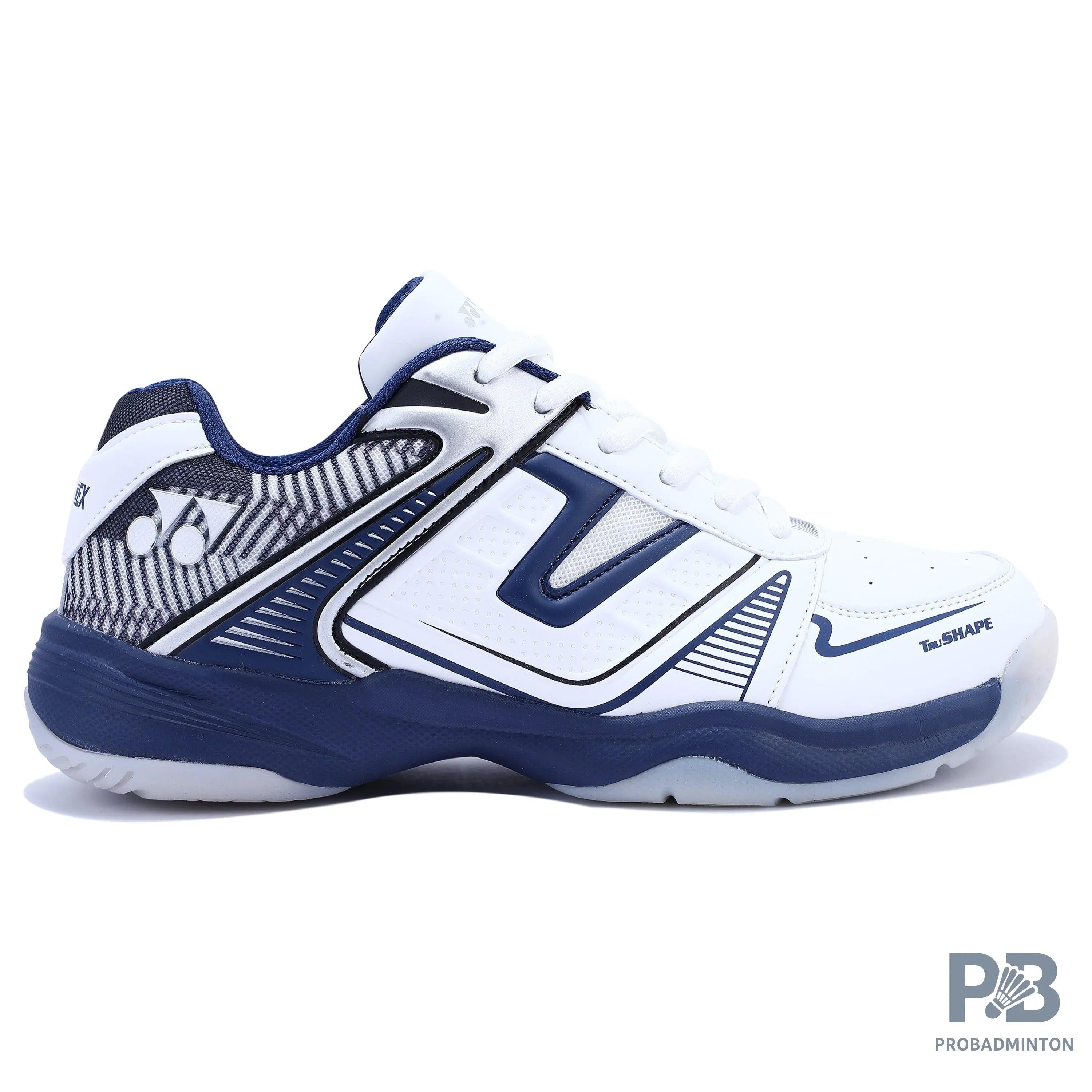 Yonex Tokyo 3 Badminton Shoes - White/Navy Blue.