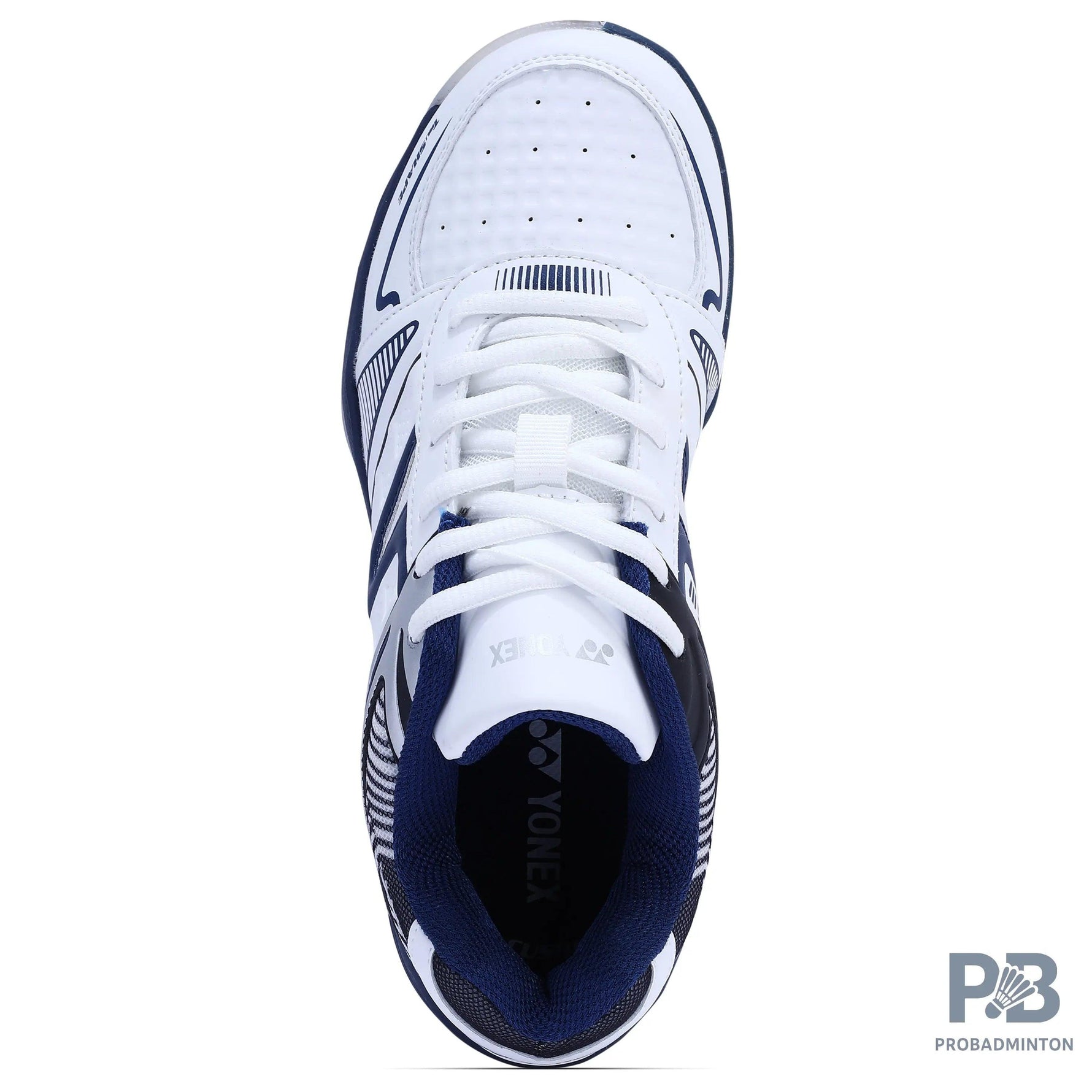 Yonex Tokyo 3 Badminton Shoes - White/Navy Blue.