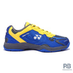 Yonex Dual Badminton Shoes (GUNMETAL-COBALT - HONEY GOLD).