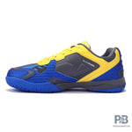 Yonex Dual Badminton Shoes (GUNMETAL-COBALT - HONEY GOLD).