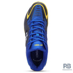 Yonex Dual Badminton Shoes (GUNMETAL-COBALT - HONEY GOLD).