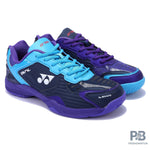 Yonex Dual Badminton Shoes ( BLUE RIBBON / ULTRA VIOLET/AQUA BLUE ).