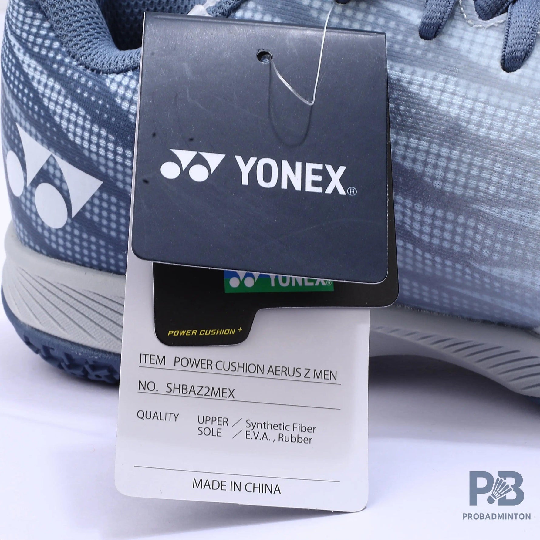 Yonex Aerus Z2 Power Cushion Non-Marking Badminton Shoes (Blue Gray).