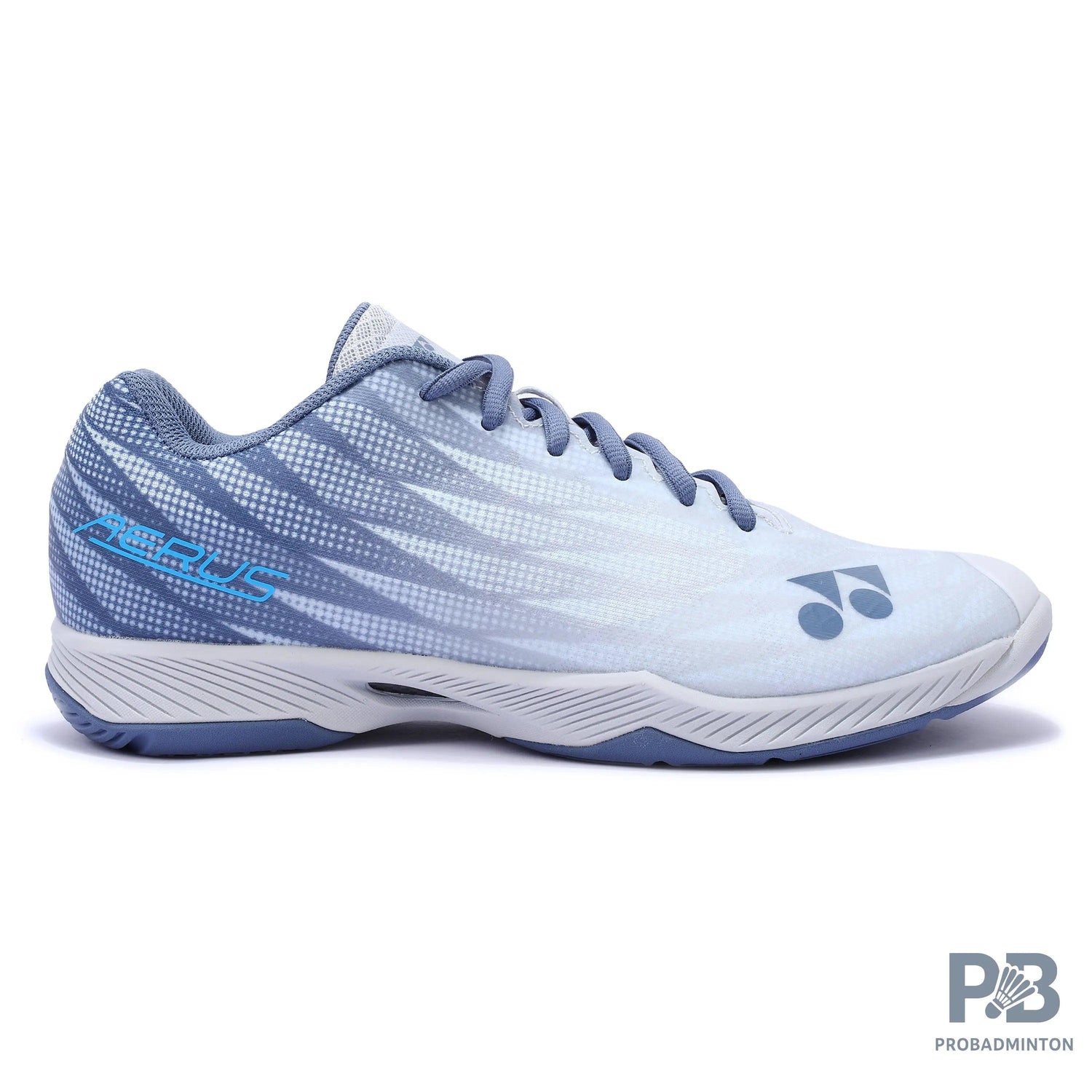 Yonex Aerus Z2 Power Cushion Non-Marking Badminton Shoes (Blue Gray).