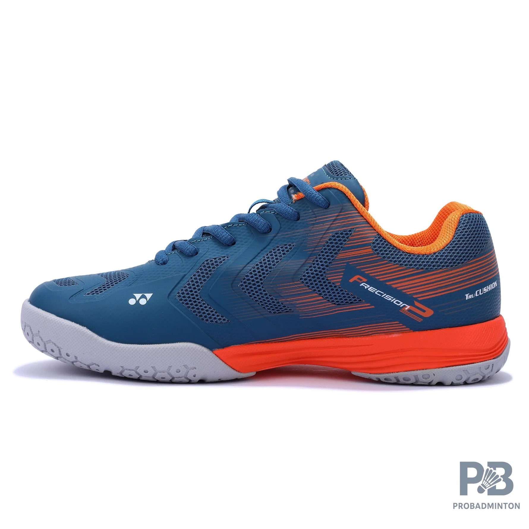 Yonex Precision 2 Badminton Shoes (MIDNIGHT TORQUISE / OXY FIRE ).
