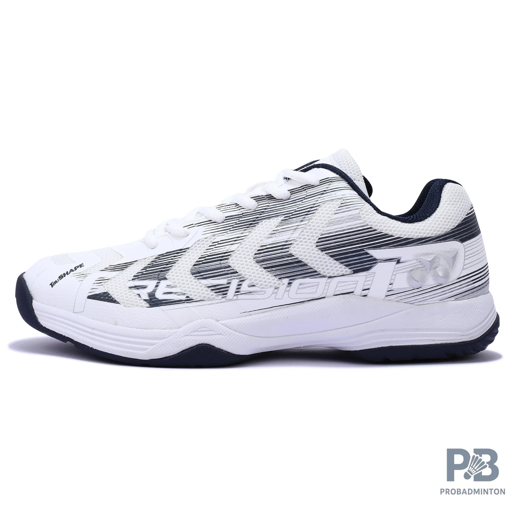 Yonex Precision 2 Badminton Shoes (White / Navy).