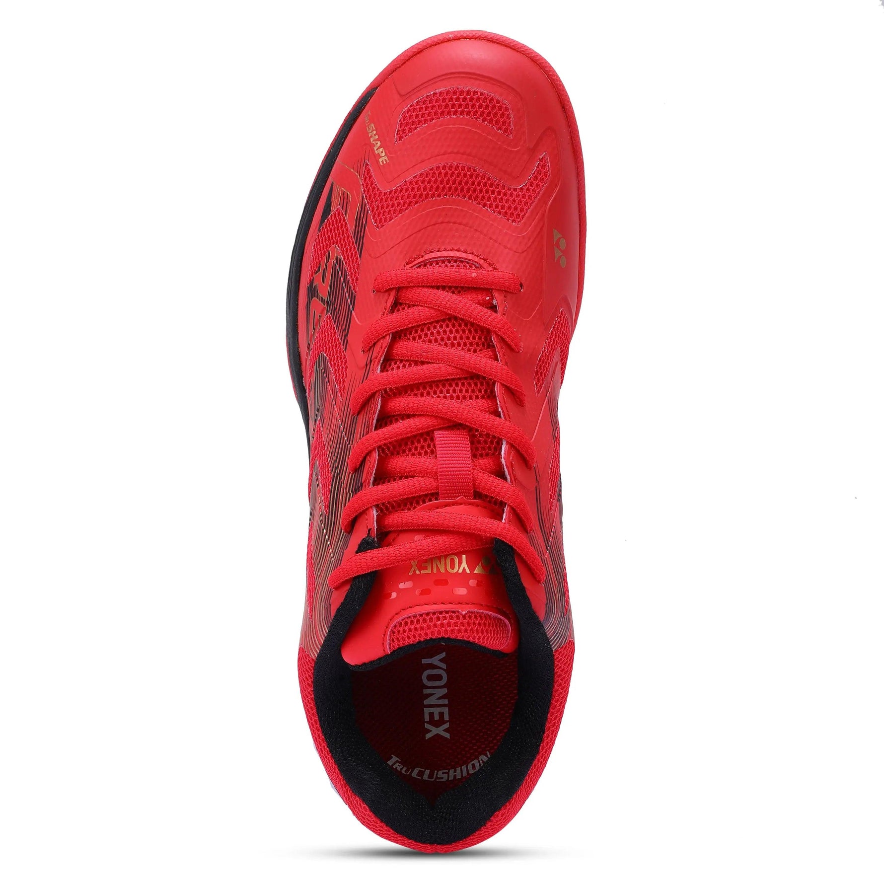 Yonex Precision 2 Badminton Shoes (Red / Black / Gold).