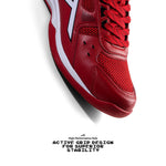 HUNDRED Raze Badminton Shoes (Red / White / Black).