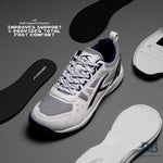 HUNDRED Raze Badminton Shoes (White / Navy).