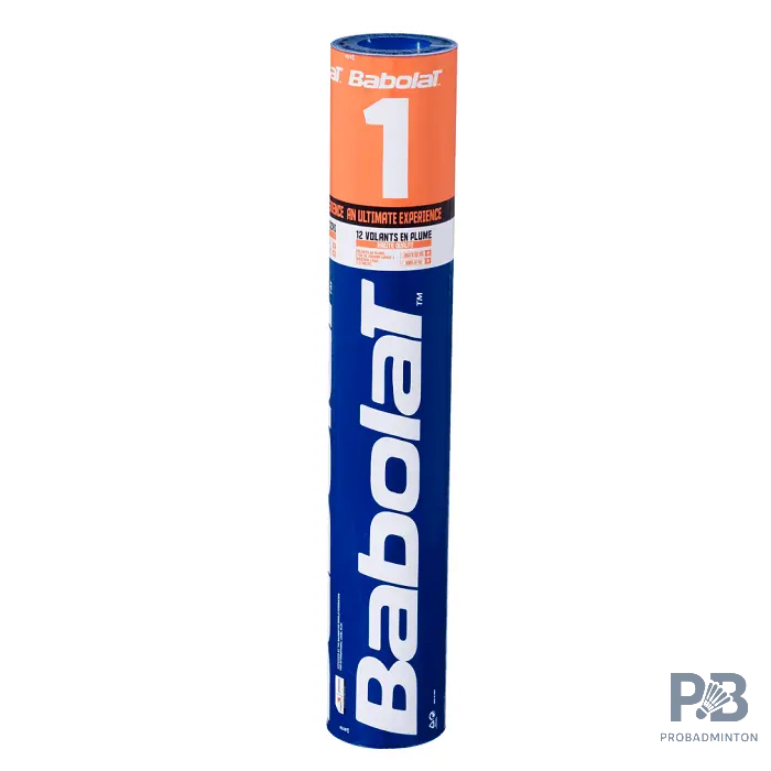 Babolat No. 1 Feather Cock Shuttlecock (Pack of 12) | Premium Tournament-Grade | ProBadminton.in.