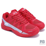 Yonex Skill Badminton Shoe - Red/Silver.