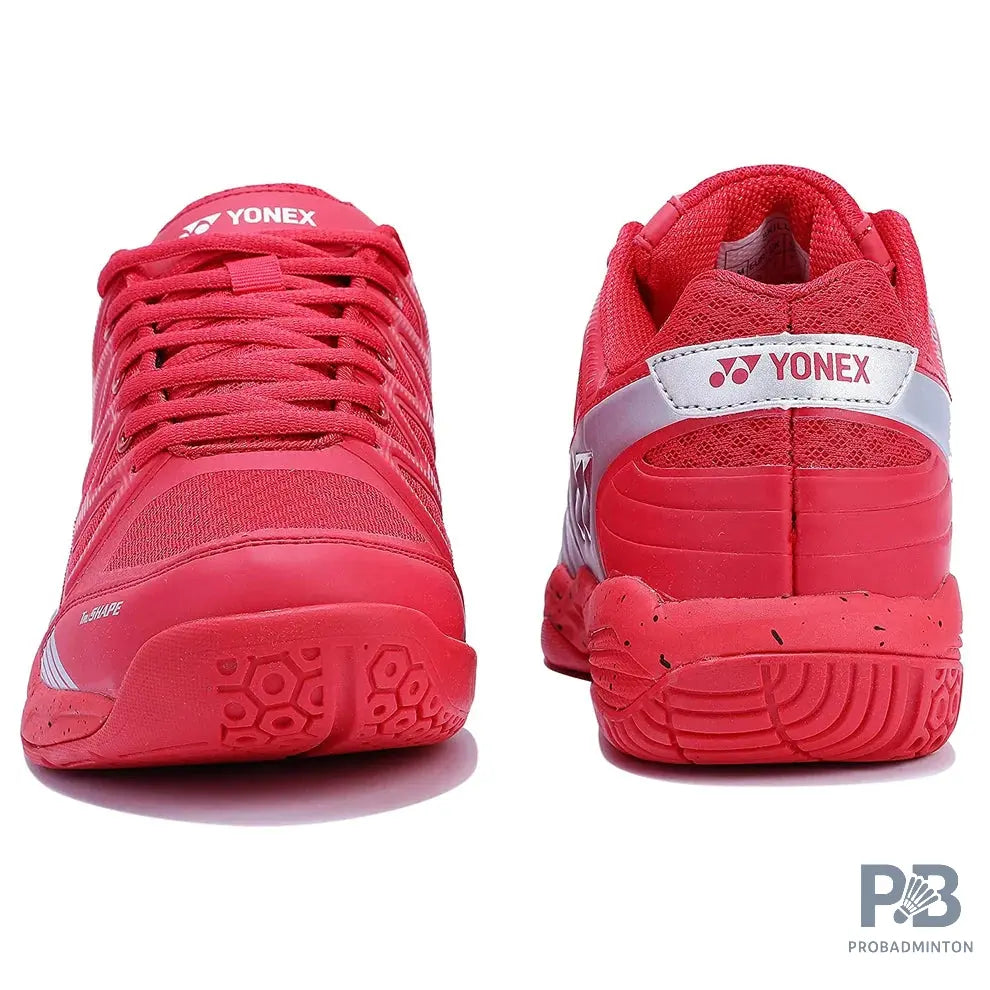 Yonex Skill Badminton Shoe - Red/Silver.