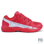 Yonex Skill Badminton Shoe - Red/Silver.