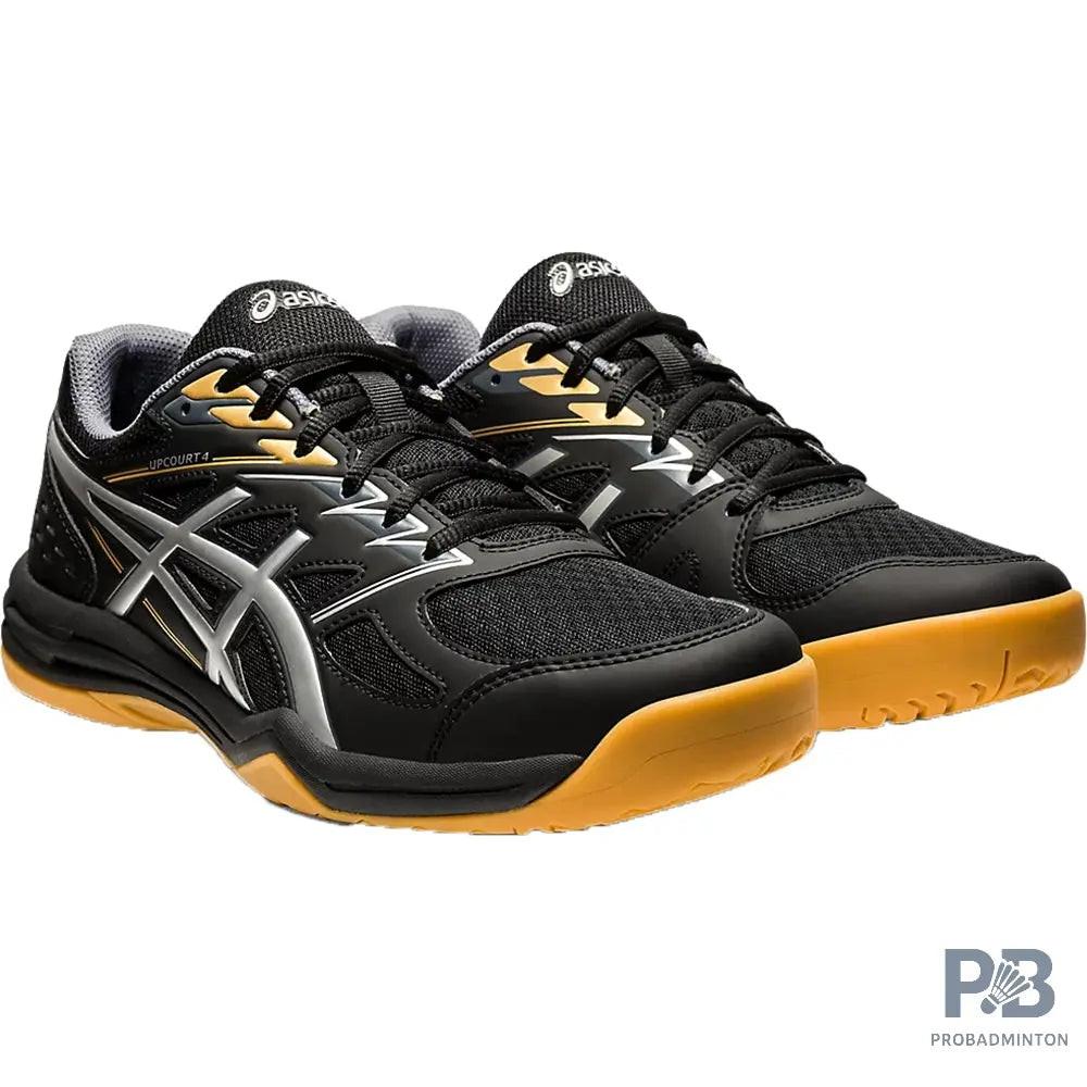 ASICS Upcourt 4 Men's Shoe (Black & Pure Silver).