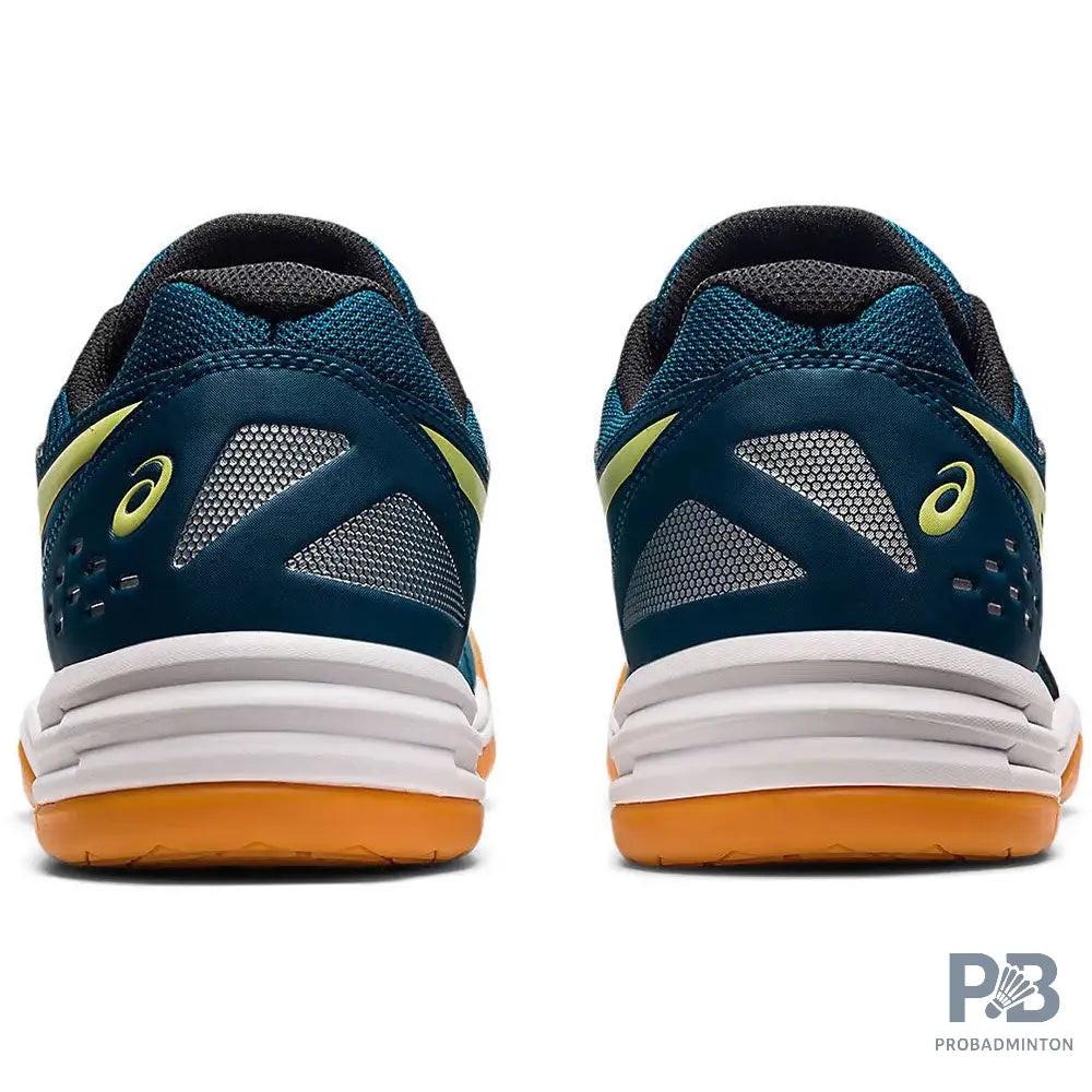 ASICS UPCOURT 4 Indoor Court Shoes ( Deep Sea Teal & Glow Yellow).