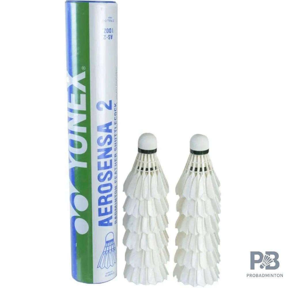 YONEX Aerosensa AS2 Feather Badminton Shuttlecock (Pack of 12).