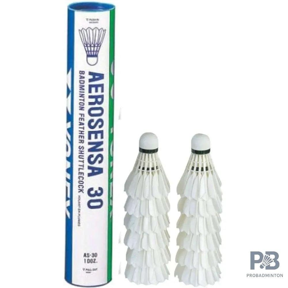 YONEX AS 30 Feather Shuttlecock (Pack of 12).