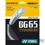 Yonex BG 65 Titanium – Precision and Power for Hard Hitters (10m) - BLACK / RED / BLUE / WHITE / PINK.